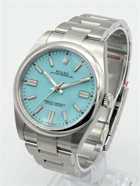 rolex oyster perpetual light blue|rolex oyster perpetual tiffany blue.